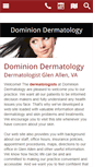 Mobile Screenshot of dominiondermatology.org